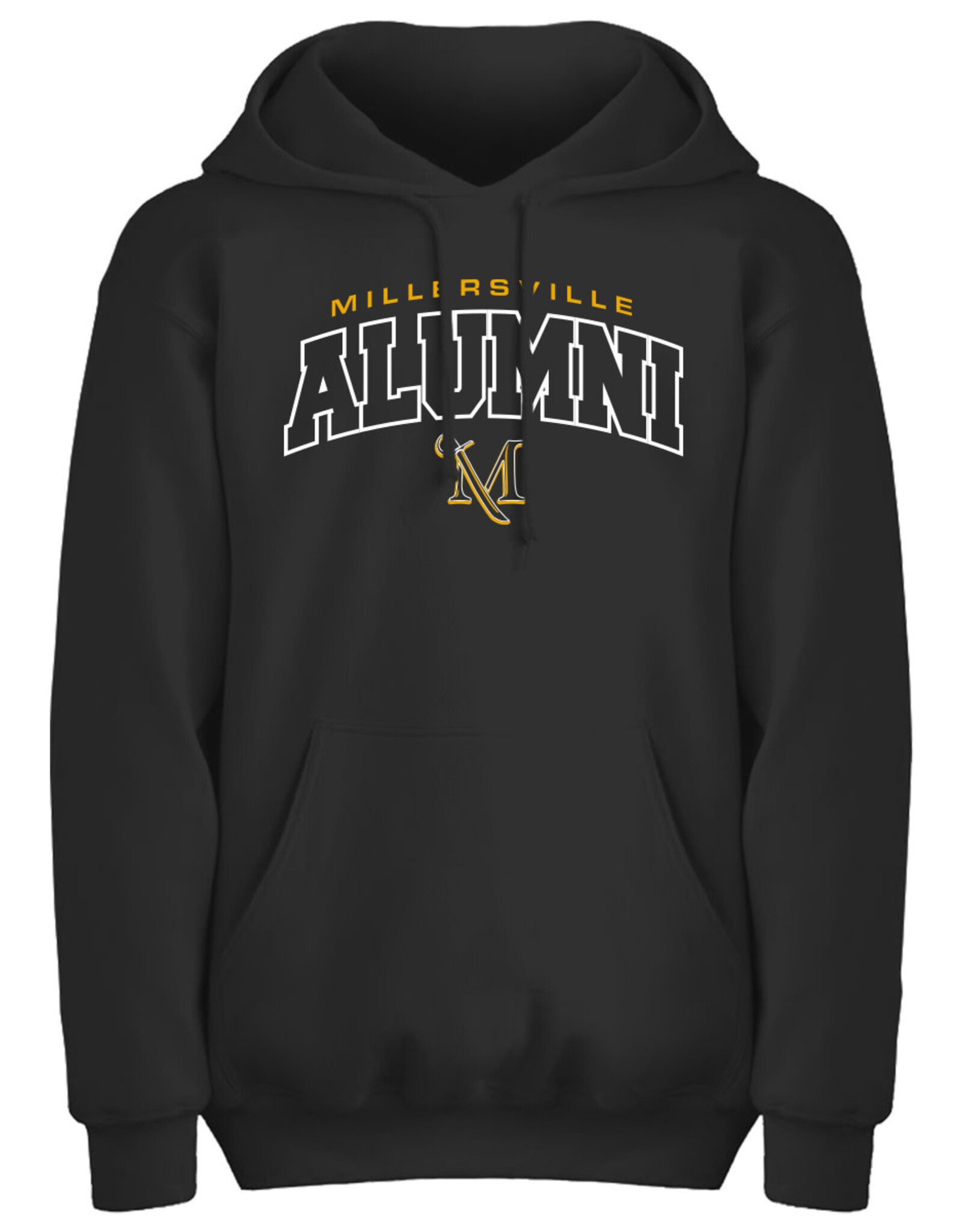 Block Letter ALUMNI Hood Black