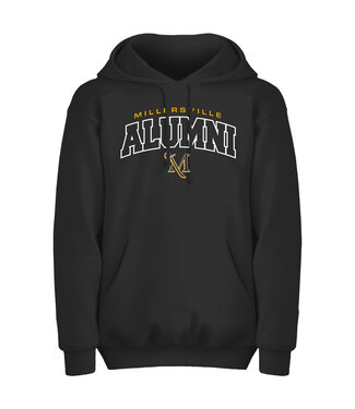 Block Letter ALUMNI Hood Black