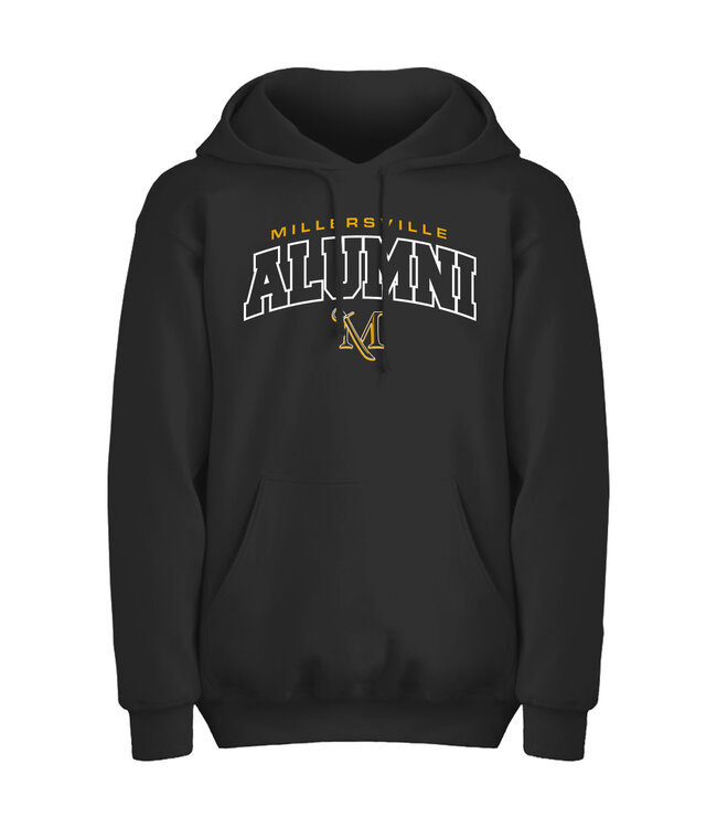 Block Letter ALUMNI Hood Black