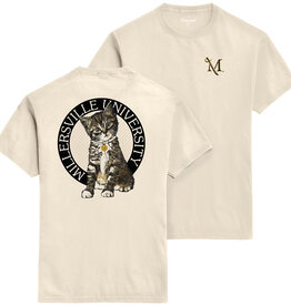 Kitten with Millersville University Tee Plaster