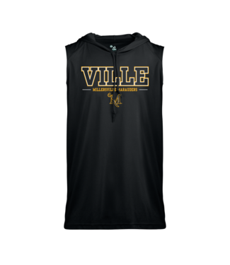 Badger Sleeveless Hooded VILLE Tee Black