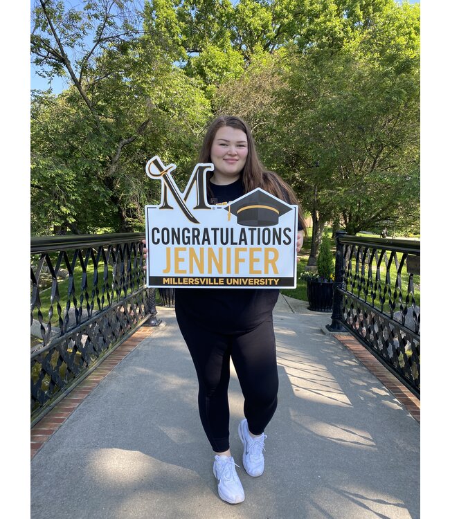 Millersville Yard Sign  Congratulations Custom