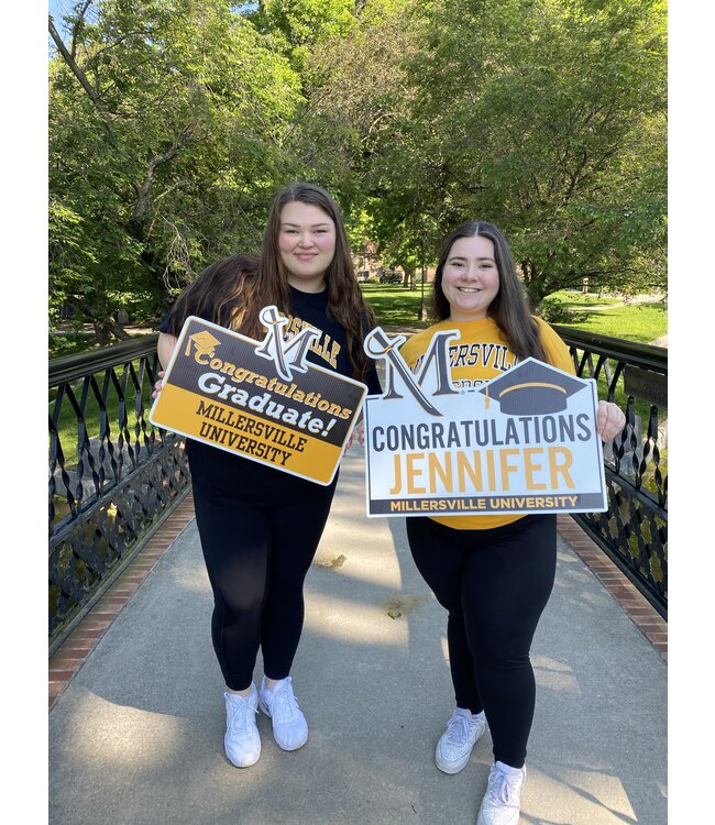 Millersville Yard Sign  Congratulations Custom