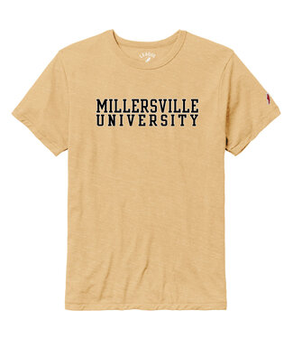 League Victory Falls Millersville University Tee Heather Varsity Gold