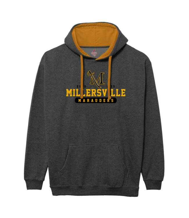 League Essential Colorblock Hood 2.0 Graphite/Athletic Gold