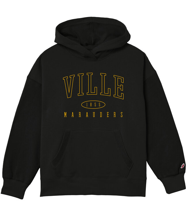 League Reverse Fleece Hood Vintage Black