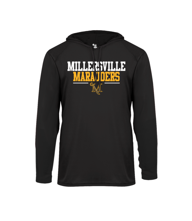 B-Core Longsleeve Hooded Tee Black