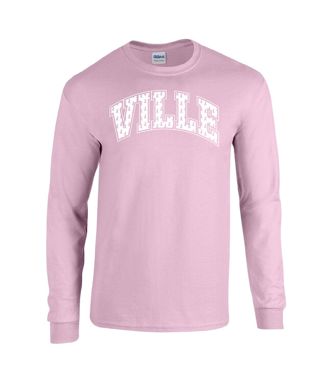Breast Cancer Ribbon VILLE Longsleeve