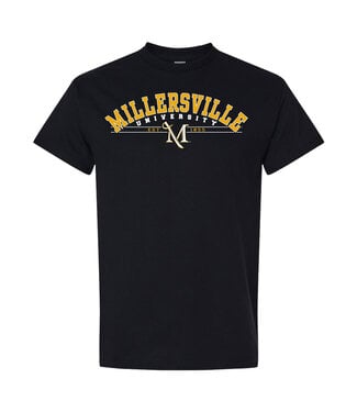 Arched Millersville University Tee Black