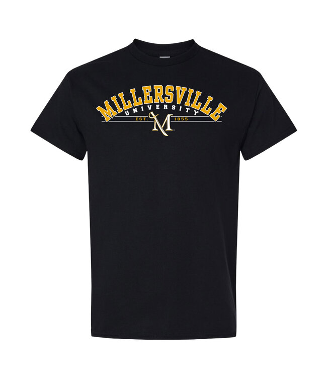 Arched Millersville University Tee Black