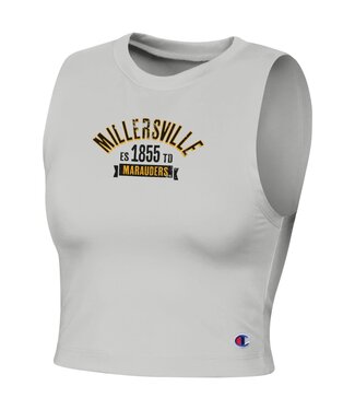 Champion Women's Inline Crop Tank Silver Opal