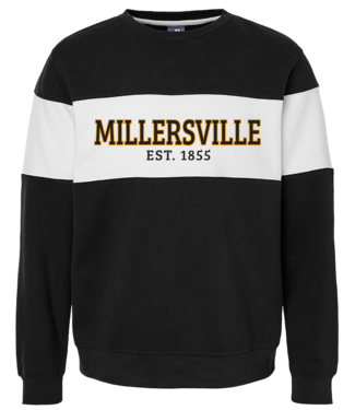 Varsity Fleece Crew Black