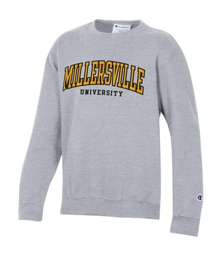 Champion Youth Powerblend Crew Millersville University Heather Grey