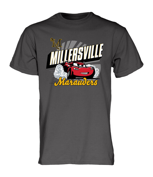 Disney Lightning McQueen Cars Tee Charcoal
