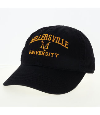 Toddler Relaxed Fit Twill Hat Black with Gold Embroidery