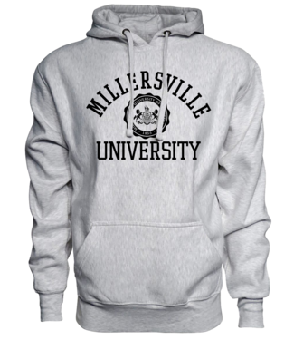 Cross Grain Hood Screenprint Millersville Seal