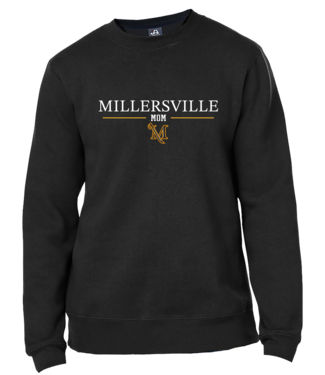 Premium Embroidered MOM Crew Black