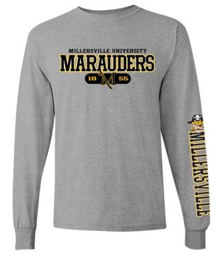 Millersville Down Sleeve Longsleeve Tee Oxford Grey