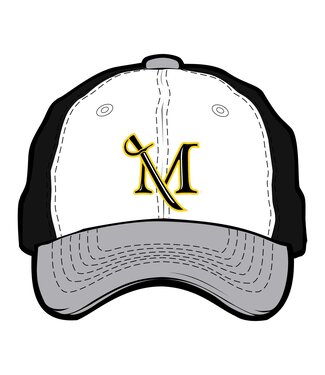 Scholarship Hat with M-Sword Logo White