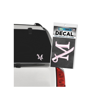 M Sword Logo Pink Decal