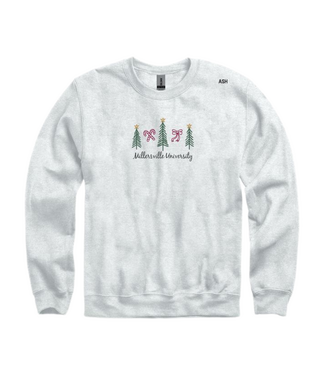 Tree Time Embroidered Crew Ash