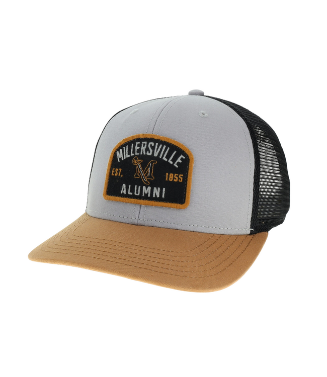 Alumni Trucker Hat Grey, Caramel and Black