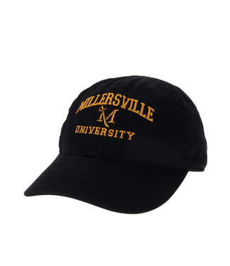 Toddler Relaxed Fit Twill Hat Black with Gold Embroidery