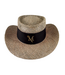 Tournament Straw Gambler Hat Black