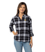 Plaid "Boyfriend" Shirt with Embroidery