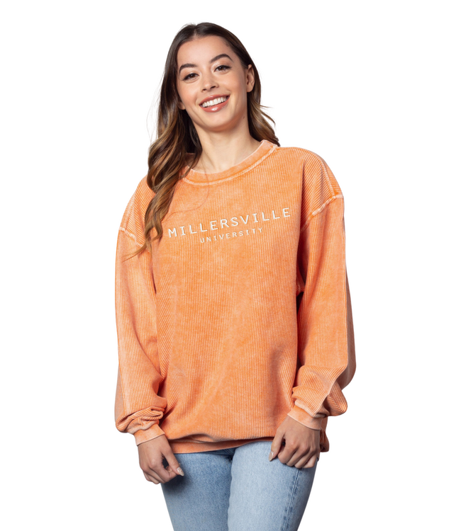 Corded Crew with Embroidery