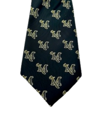 Black Woven M-Sword Necktie