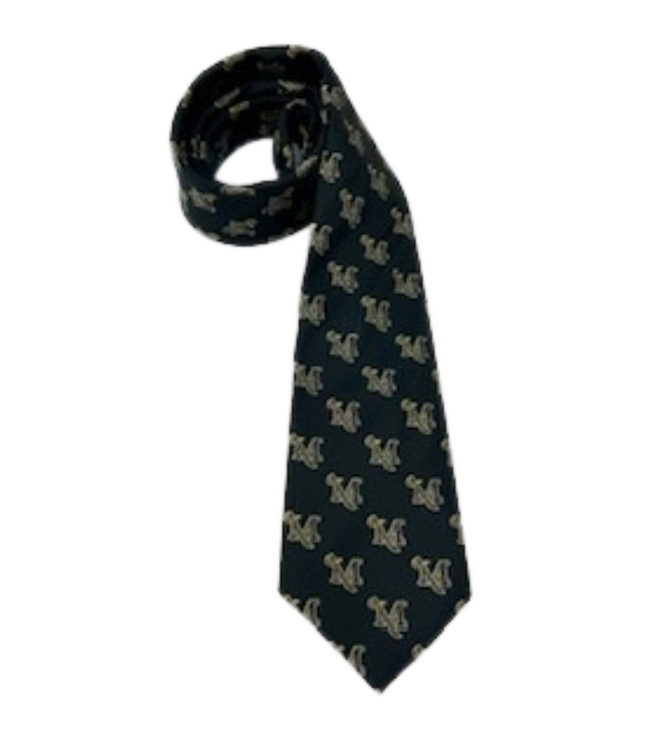 Black Woven M-Sword Necktie