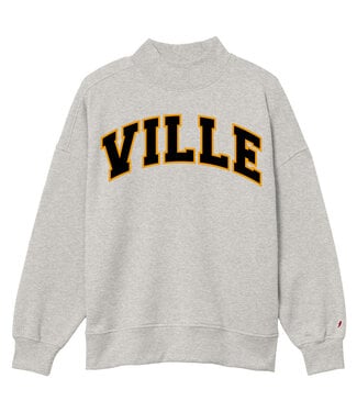 Diana Mock Neck Steel Grey