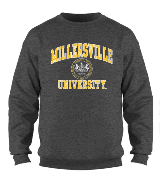 Millersville Seal Crewneck Dark Heather