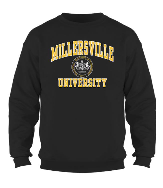 Millersville Seal Crewneck Black
