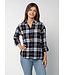 Plaid "Boyfriend" Shirt with Embroidery