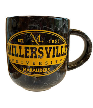 Black Marble Mug with Gold Millersville