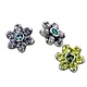Anatometal 14ga / 12ga threaded flower 2mm