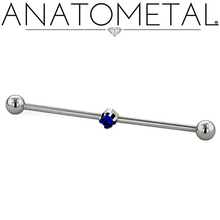 Anatometal Titanium double threaded end princess cut