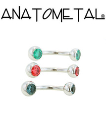 Anatometal Titanium "Mini" Bezel Navel Curve