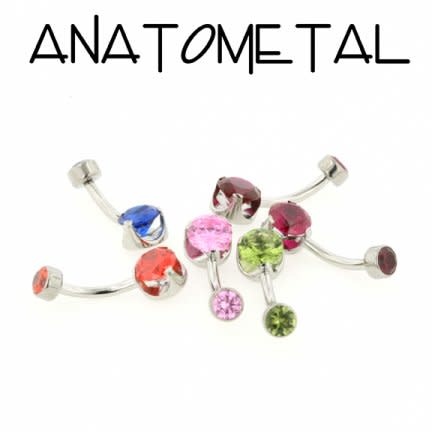 Anatometal Titanium Prong Navel Curve