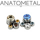 Anatometal Titanium captive bezel small paw cluster