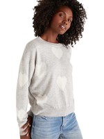 Z Supply Tossed Heart Sweater