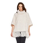 Gentle Fawn Kindred Cable Knit Poncho - Cream