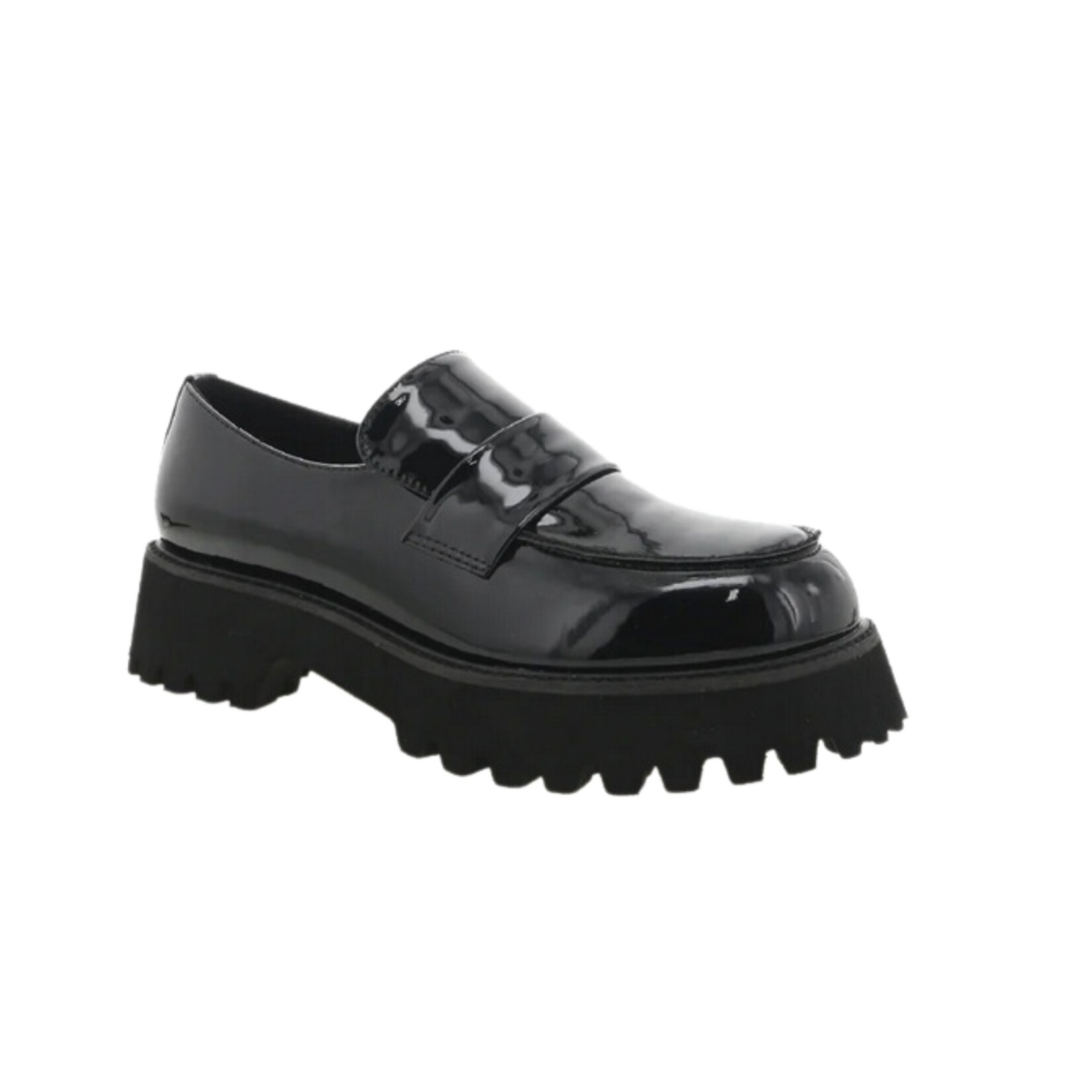 Billini Cruz Patent Chunky Loafer - Black