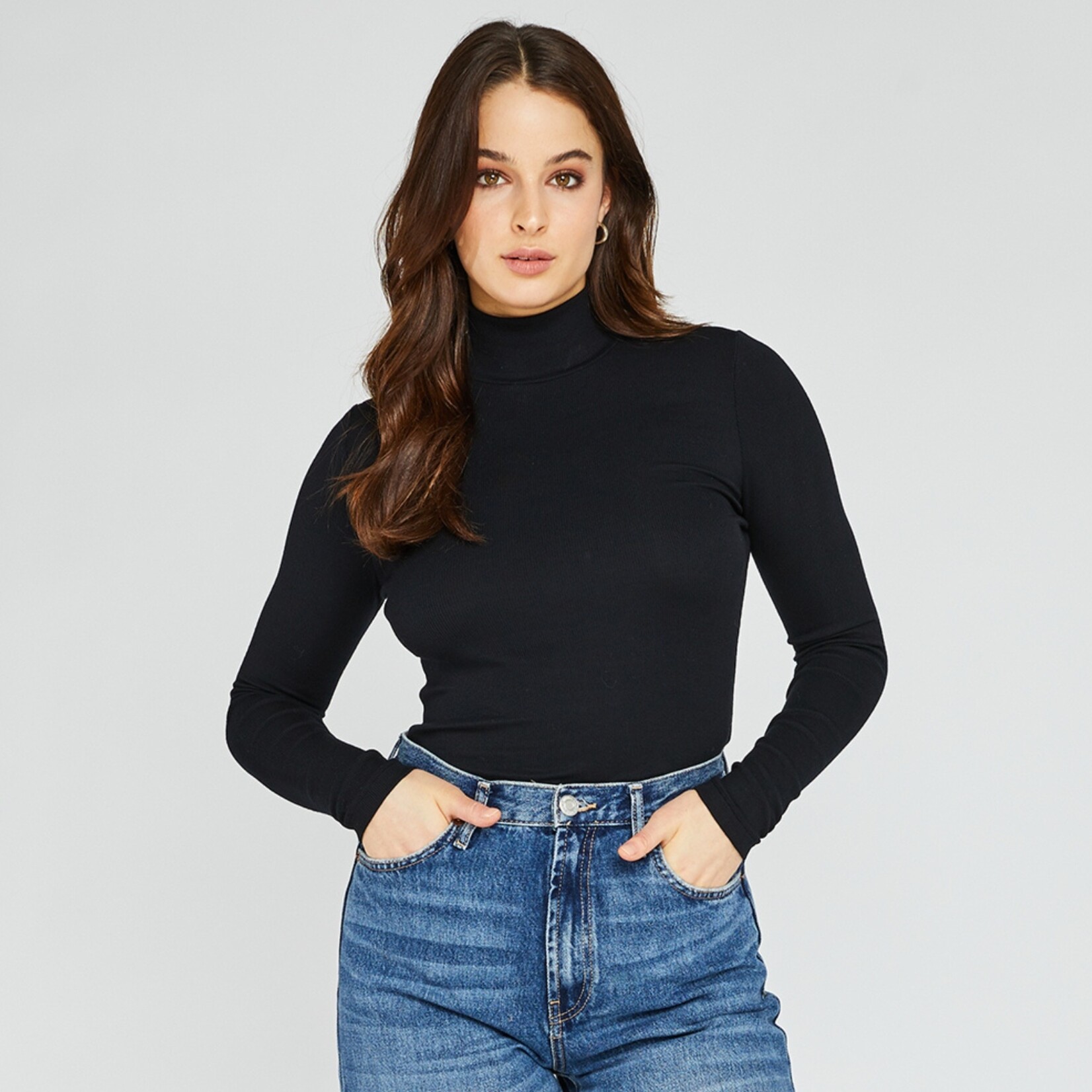 Gentle Fawn Noah Fitted Rib Top - Black