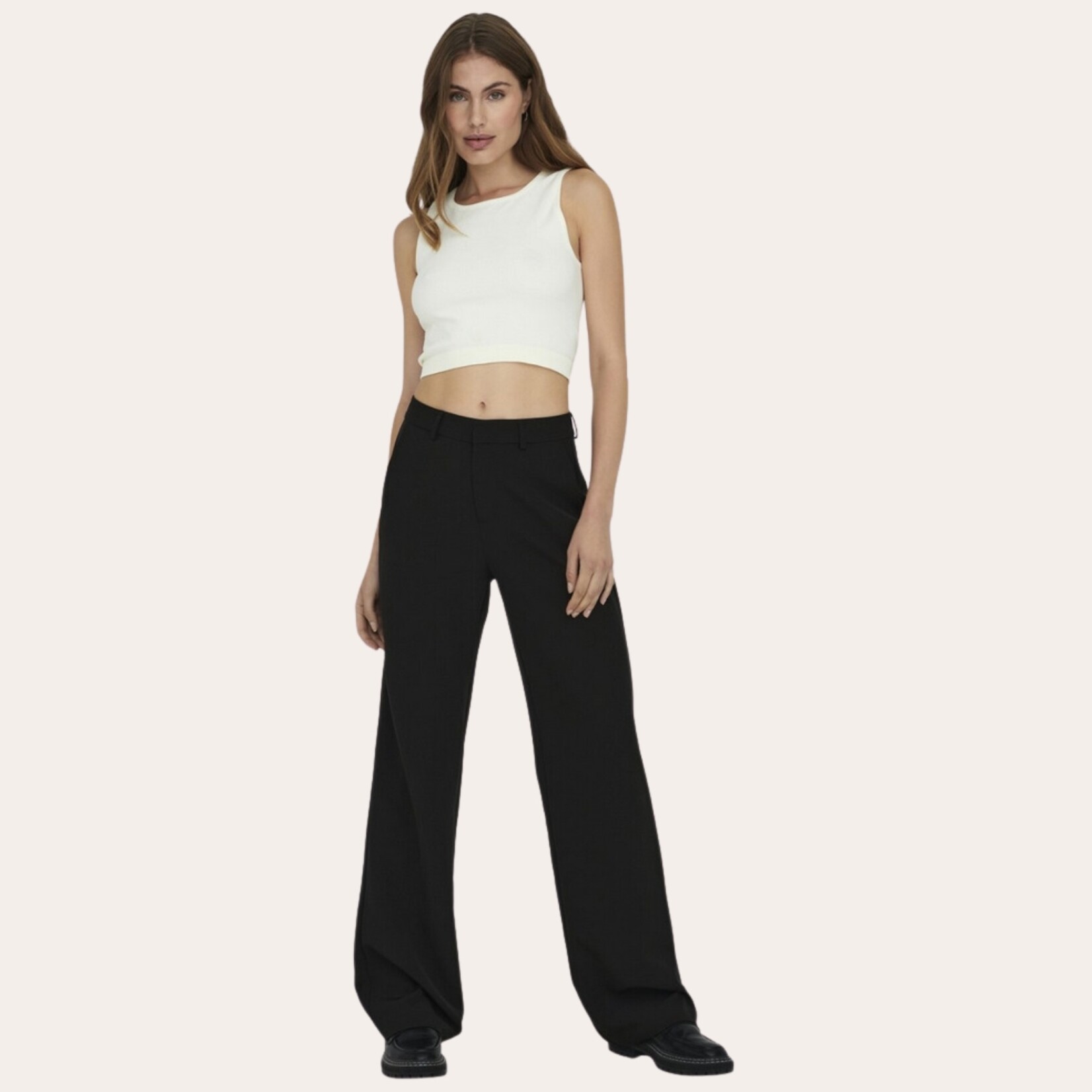 Only Bennett Wide Leg Pant - Black