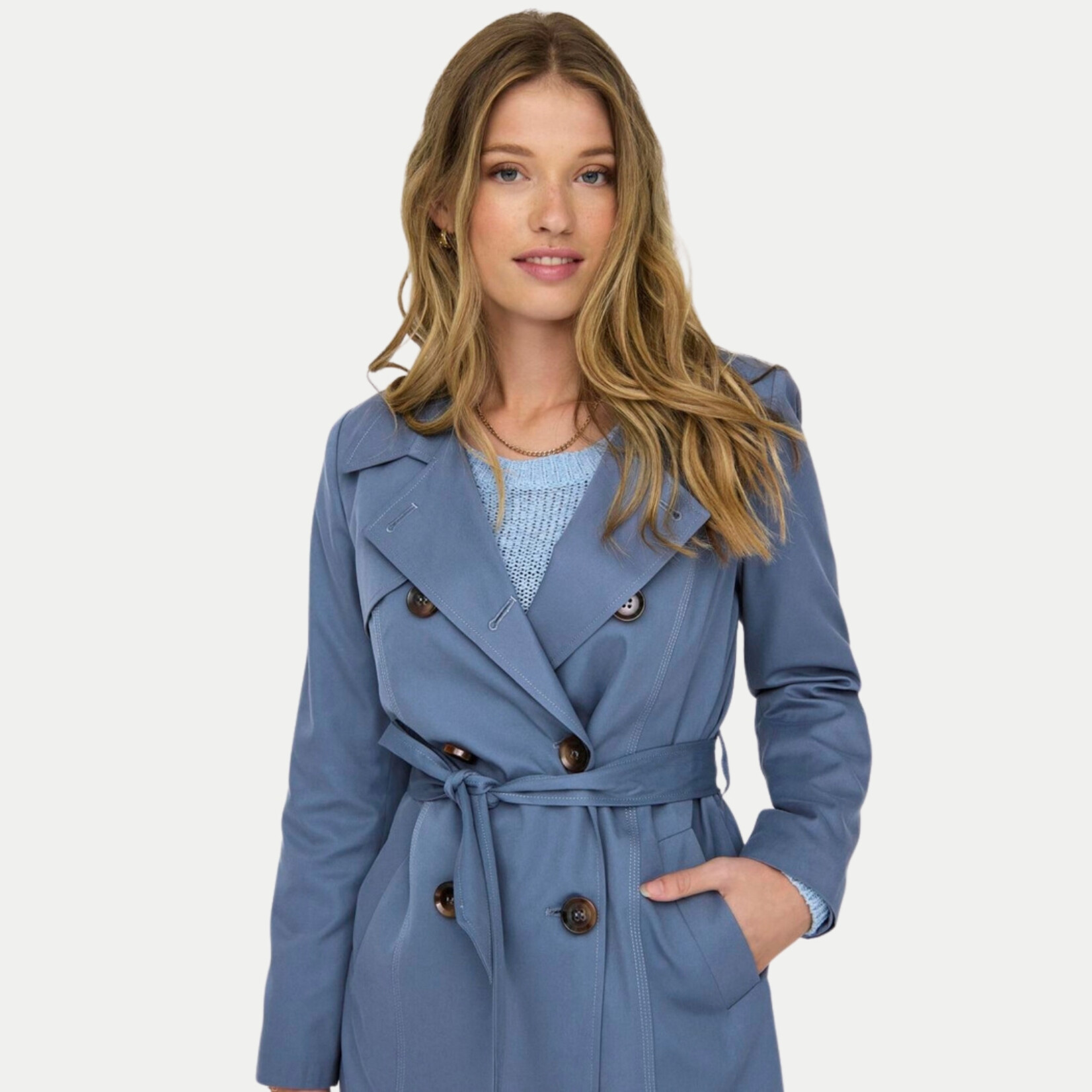 Only Olivia Trenchcoat - Vintage Indigo