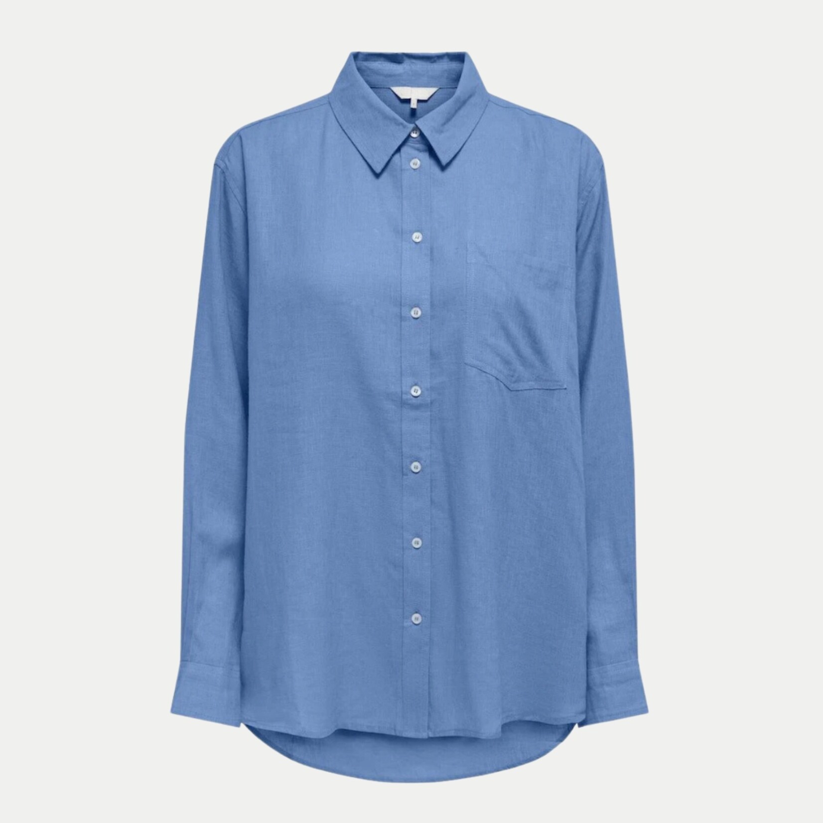 Only Sakura Linen Top - Azure