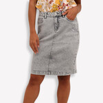 Cream Bri Denim Skirt